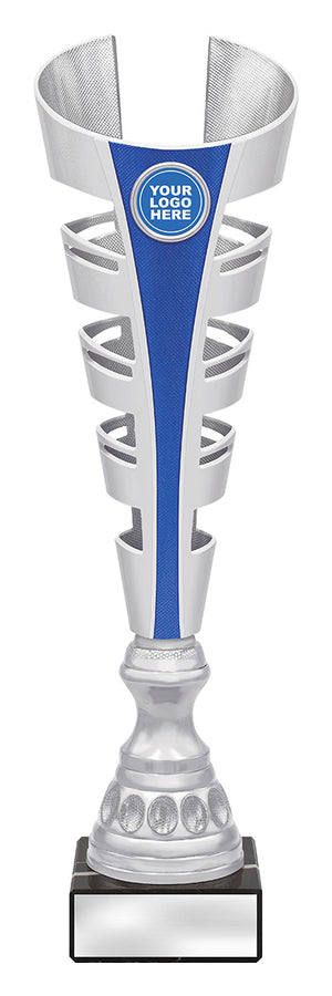 Gauntlet Trophy Blue football trophy - eagle rise sports