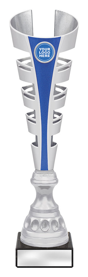 Gauntlet Trophy Blue football trophy - eagle rise sports