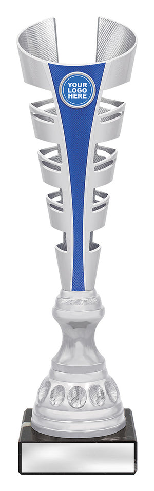 Gauntlet Trophy Blue football trophy - eagle rise sports
