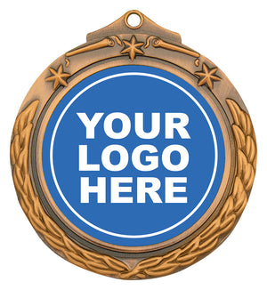 Stars & Wreath center logo medal - eagle rise sports
