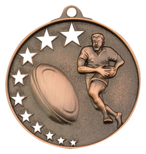 Rugby Stars Medal - eagle rise sports