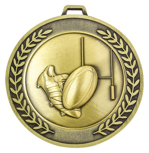 Prestige League / Union rugby medal - eagle rise sports