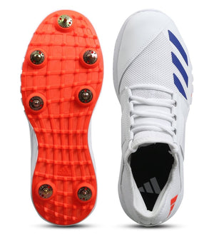 ADIDAS Men's Howzat Spike 20 White Cricket Shoes