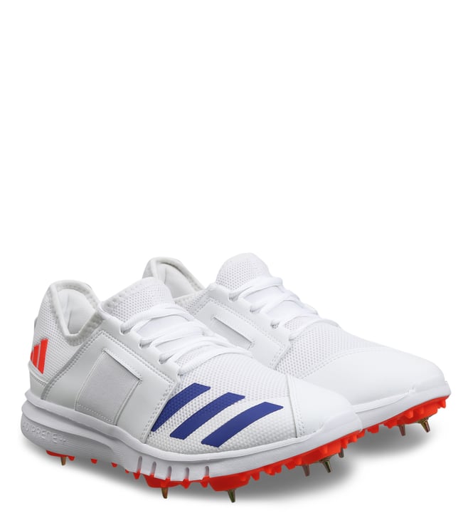 ADIDAS Men's Howzat Spike 20 White Cricket Shoes