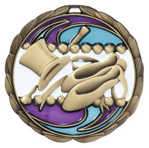 Dance Stained Glass Gold medal - eagle rise sports