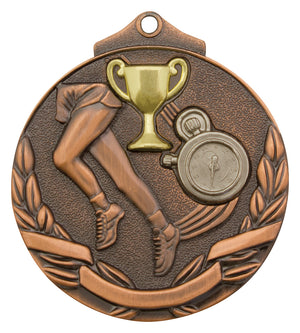 Track Two Tone Medal