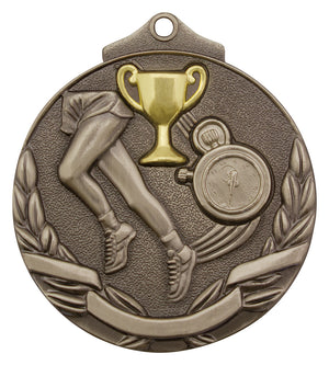 Track Two Tone Medal