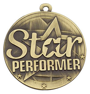 Star Performer Gold dance Medal - eagle rise sports 