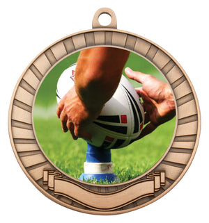 Eco Scroll Medal rugby - eagle rise sports