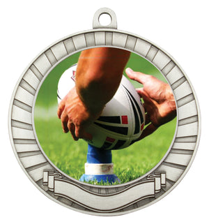 Eco Scroll Medal rugby - eagle rise sports