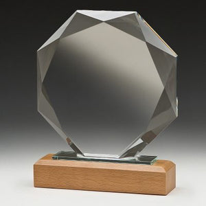 Solace Crystal & Wood trophy - eagle rise sports