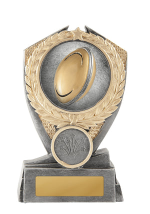 Hero Shield-Rugby trophy - eagle rise sports