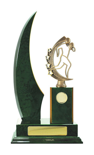 Timber Buildup Rugby trophy - eagle rise sports