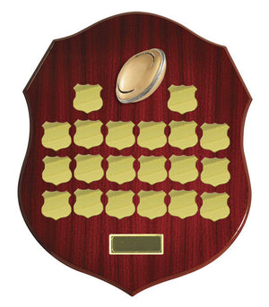 Shield Plaque Rugby Trophies