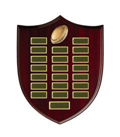 Shield Plaque Rugby Trophies