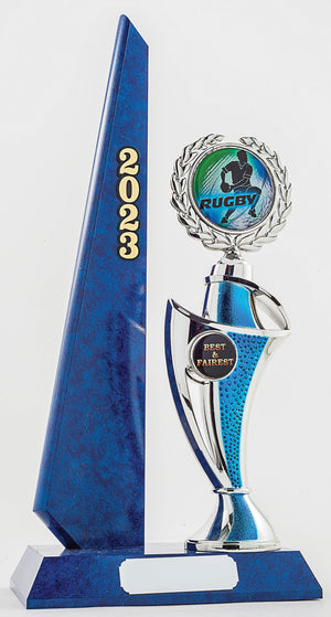 Blue Velvet Trophy - eagle rise sports