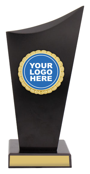 Black Crest with Holder Trophy - eagle rise sports