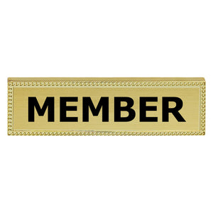 Custom engraved Select Name Bar in polished gold and silver finishes