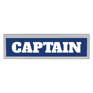 Custom Select Name Bar in bright gold and silver finish with personalized engraved text