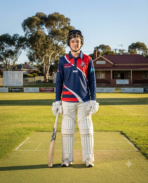 Silverton Cricket Club Blue Playing Shirt Long Sleeves Juniors