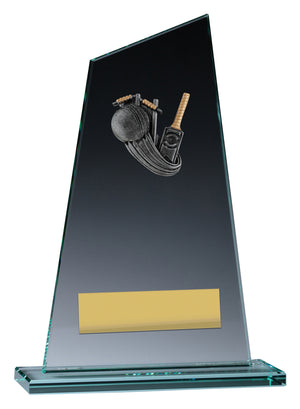 Cricket Peak Glass Trophy - eagle rise sports