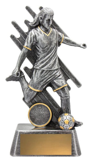 Zoom Series Football Female trophy - eagle rise sports