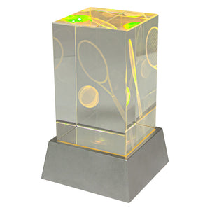 Light Up Crystal Tennis Trophies