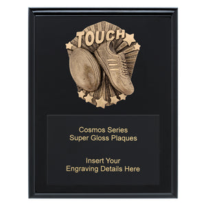 Cosmos Super Plaque - Touch Footy Trophies