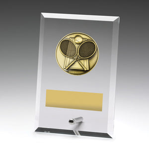 Glass Plaques - Tennis Trophies