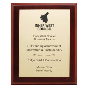 Walnut Plaques - European Gold