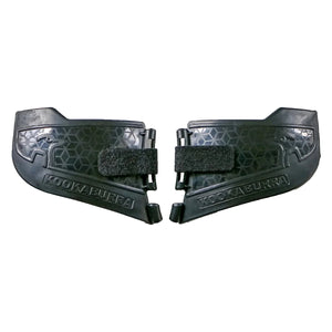 Kookaburra Pro Neck Guard attachment featuring high density foam lining and grill clip design
