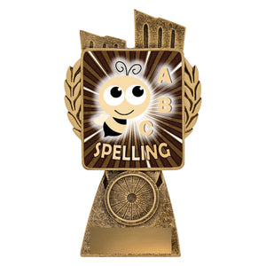 Antique Gold Lynx - Spelling Academic Trophies