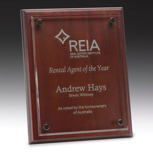 Floating Glass Plaque