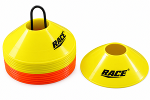Shop RACE Boundary Markers (Set of 40). Flexible, high-visibility field cones designed for cricket, football, and agile training. Order your set today!