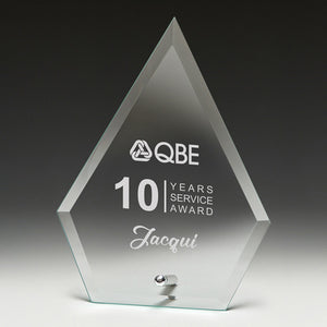 Glass Arrow Plaque
