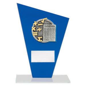 Cobalt Glass - Maths Academic Trophies