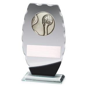 Clipped-Oval-Glass-Water-Polo- Trophies 