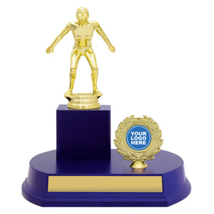 Offset-Column-Blue-Swim-Trophies 