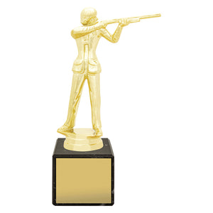Marble-Column-Female-Trap- Shooting-Trophies 