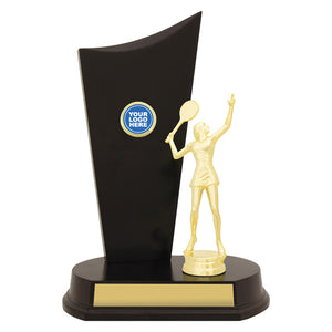 Female Tennis Timber Crest Trophies