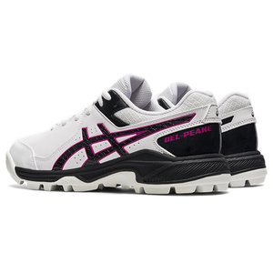 Asics Gel Peake GS (White/Black) - Rubber Cricket Shoe (Juniors)
