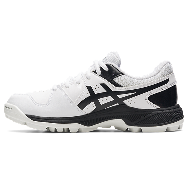 Asics Gel Peake GS White Black Rubber Cricket Shoe Juniors