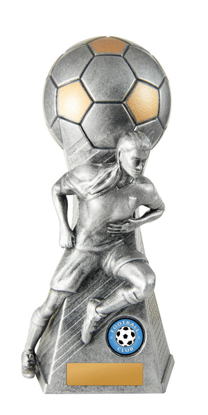 Trailblazer-Football Female trophy - eagle rise sports