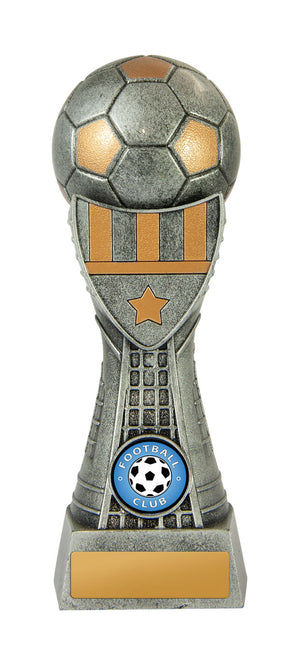 Valiant-Football (Silver) trophy - eagle rise sports