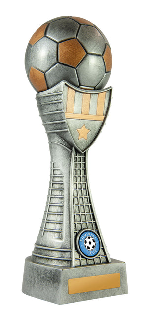 Valiant-Football (Silver) trophy - eagle rise sports