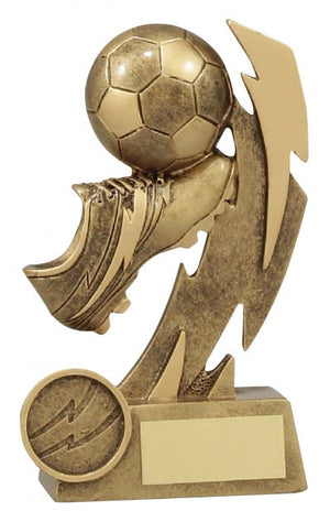 Football Shazam trophy - eagle rise sports