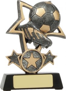 Football Tri-Star trophy - eagle rise sports