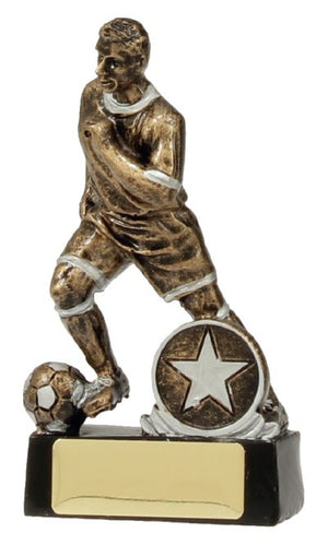 Football Action Male trophy - eagle rise sports