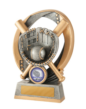Elliptical - Baseball trophy - eagle rise sports