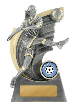 Kaboom -Football Female trophy - eagle rise sports
